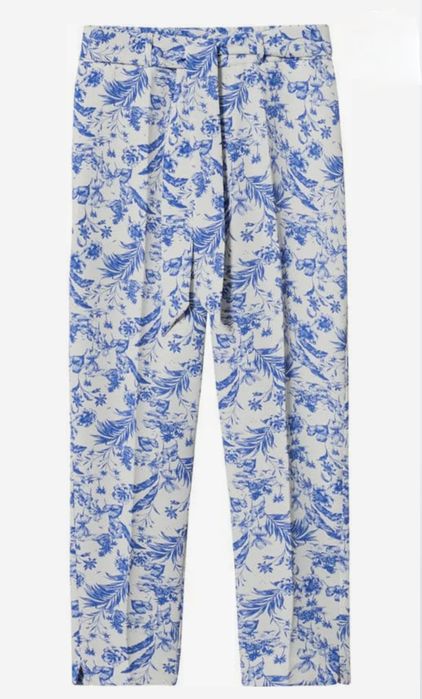 Mango Lazo eleganckie spodnie 36 wysoki stan