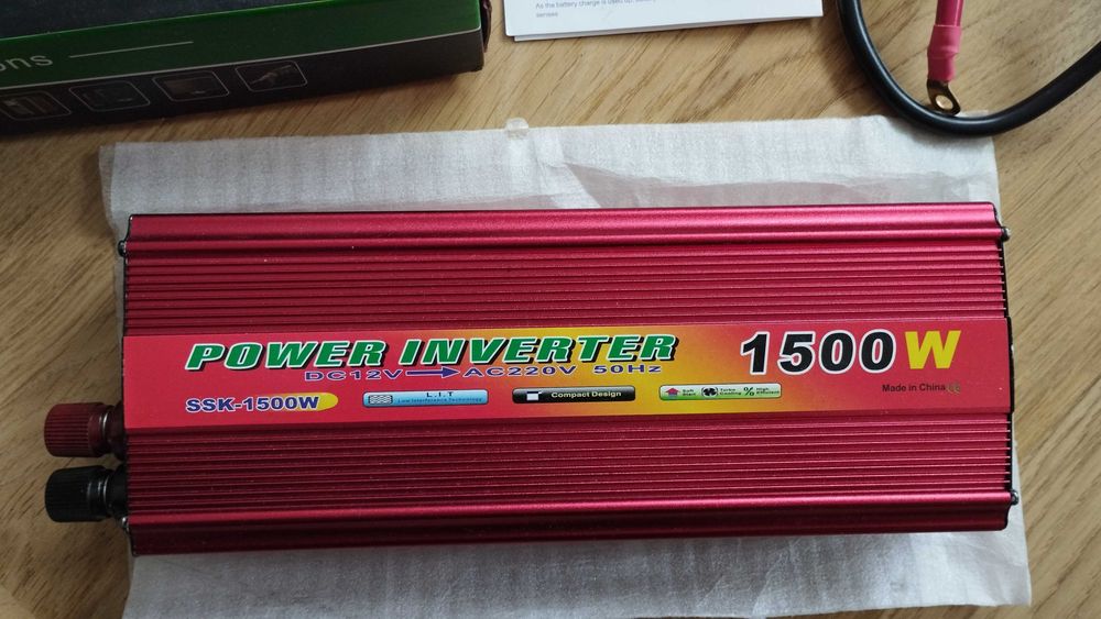 Автомобільний інвертор DC/AC Power Inverter SSK-1500W, перетворювач напруги з 12V в 220V