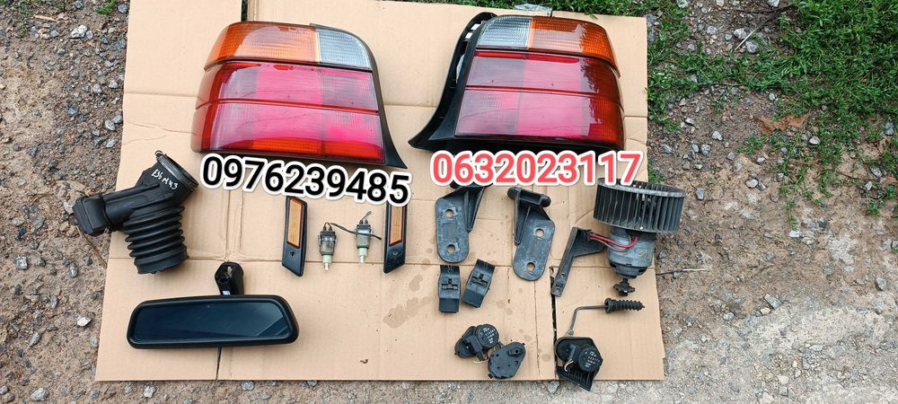 Вентилятор печки клапан BMW E36 E46, реостат, кріплення бампера, стопи