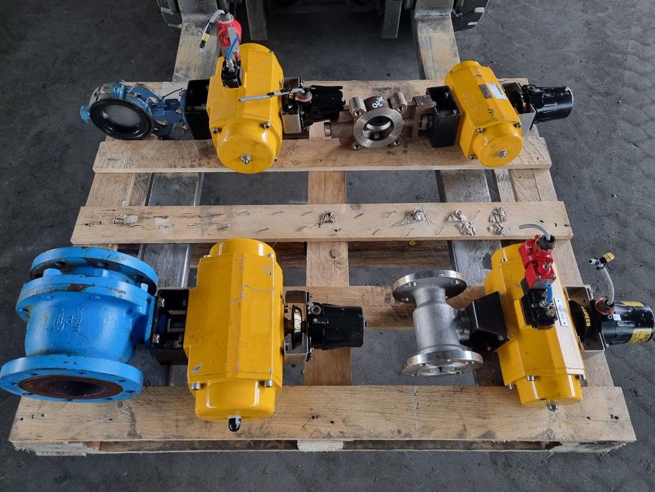 zasuwy z zaworami pnematyczno elektrycznymi woda powietrze