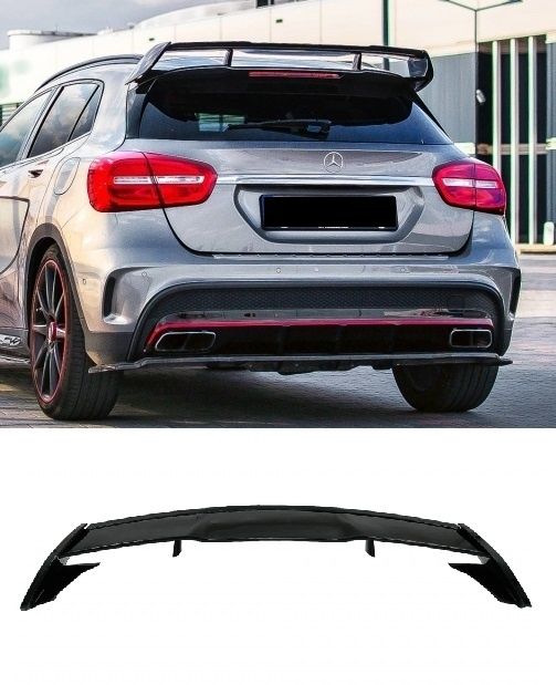 Aileron Look GLA 45AMG - Plástico Preto Brilhante