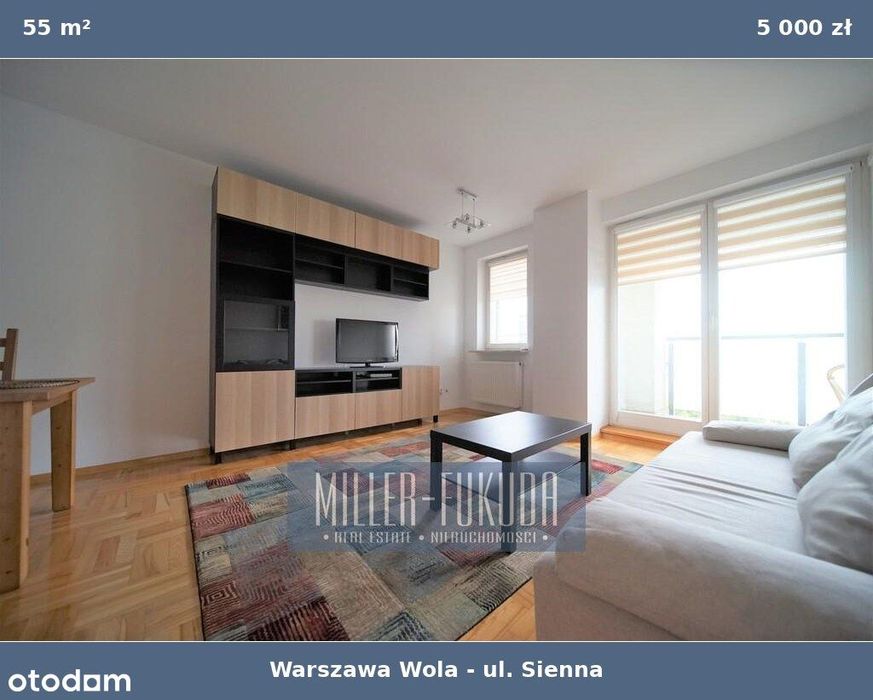 2-pokojowe mieszkanie 55 m² | ul. Sienna