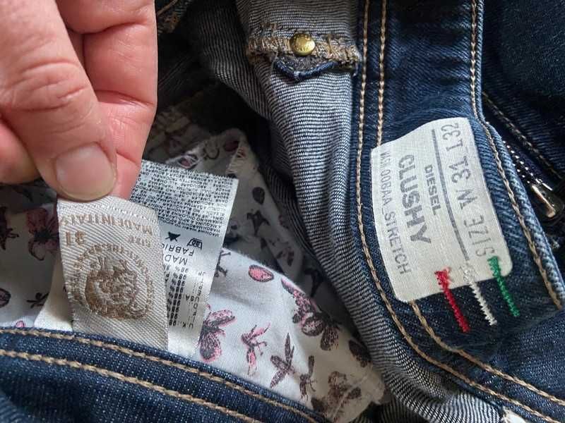 S m diesel spodnie jeans dopasowane ciemne dzins 36 38 basic jakosc