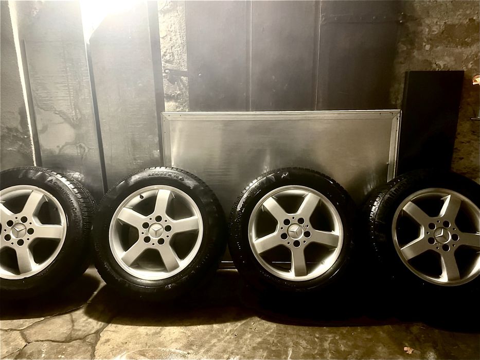 Felgi aluminiowe Mercedes 16’ 5x112+ opony zimowe