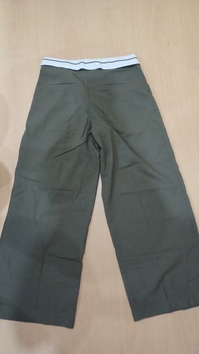 calças de fato, verde tropa