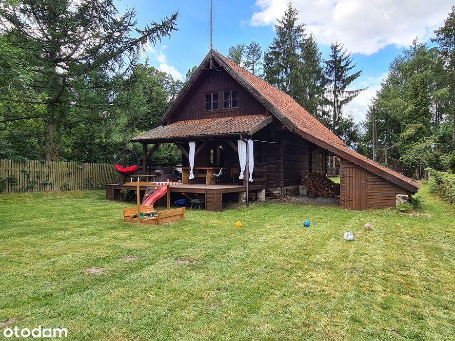 Drewniany dom z bali w sercu południowych Mazur – Wejsuny Ruciane-Nida