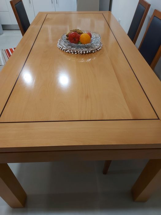 Mesa de Madeira Maciça 220cm