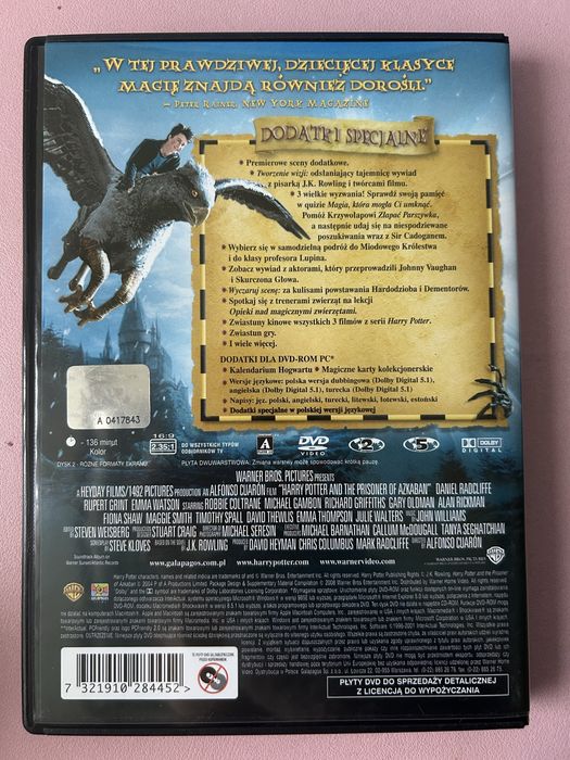 Harry Potter i Więzień Azkabanu DVD wyd dwupłytowe