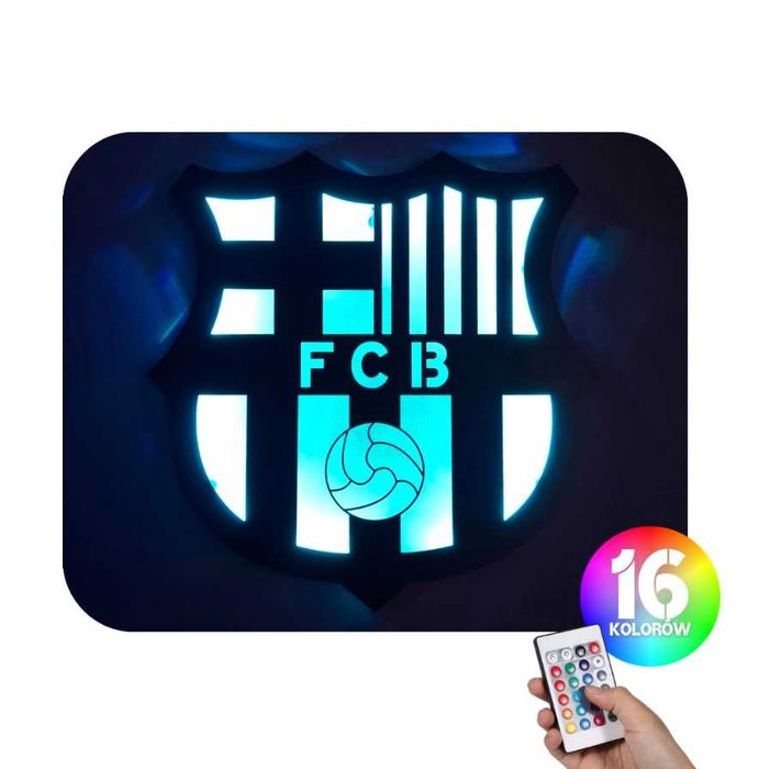 Dekoracja ścienna LED FC Barcelona