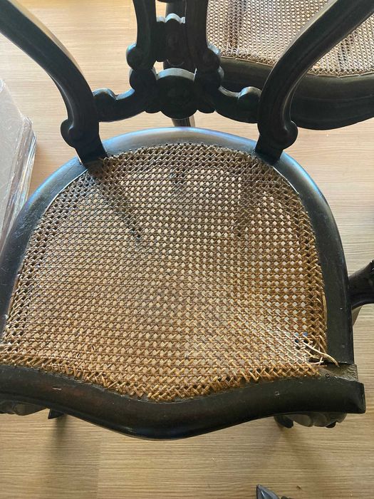 Conjunto de sala completo em palhinha