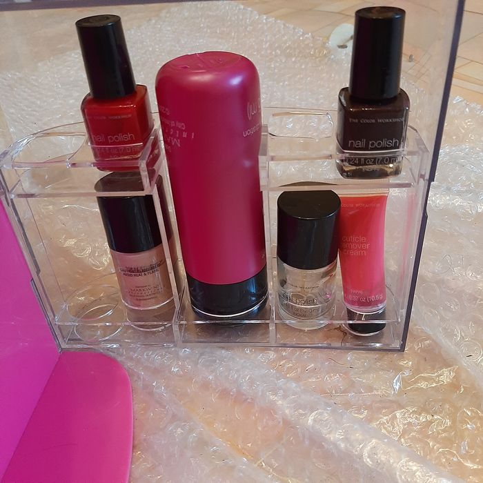 Набор для маникюра шлиф машинка лак ножницы кусачки пинцет