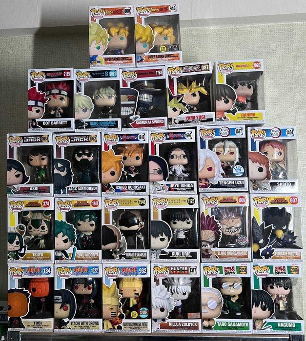Funko Pop фігурки аніме — My Hero Academia, Naruto, Bleach, Demon Slayer