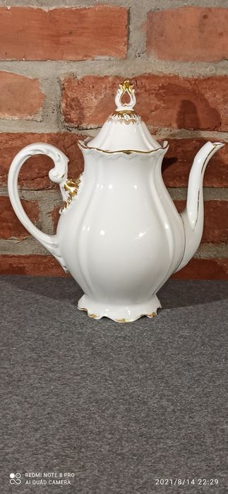 Porcelana SORAU CARSTENS Garnitur Żary Dzbanek Cukiernica Mlecznik