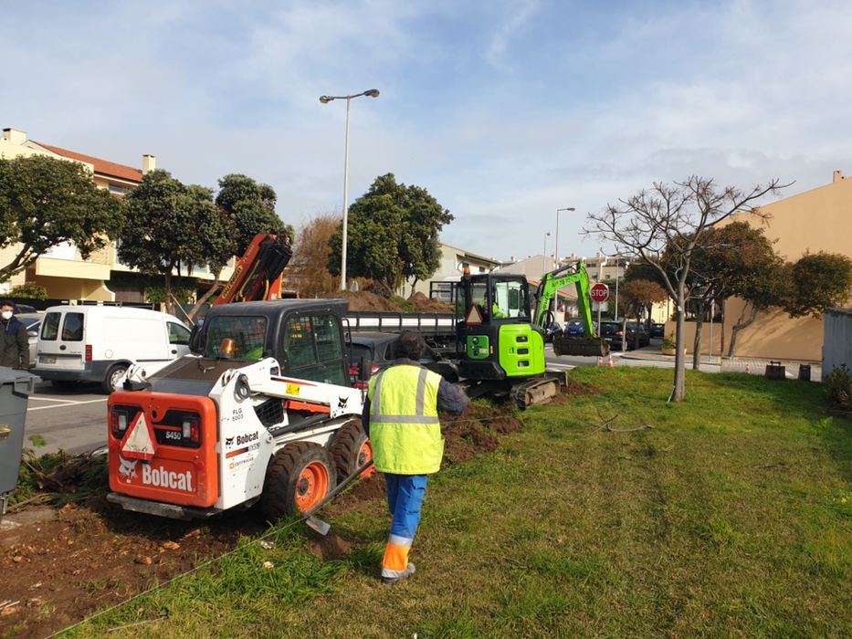 Construção civil / pavimentação / marcação pintura de pavimentos