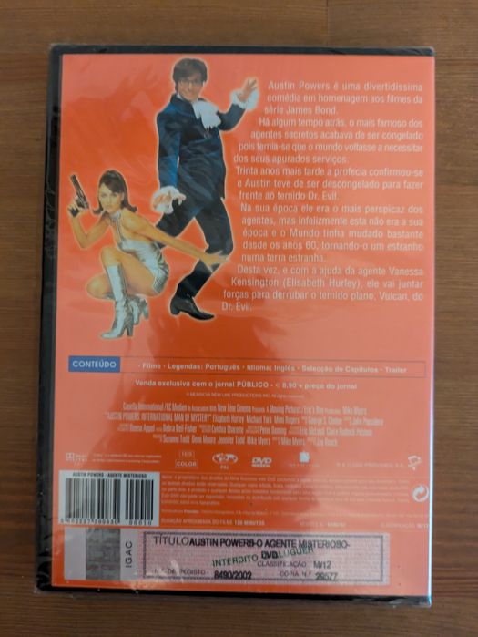 DVD NOVO e SELADO - " Austin Powers - O Agente Misteroso " 1997