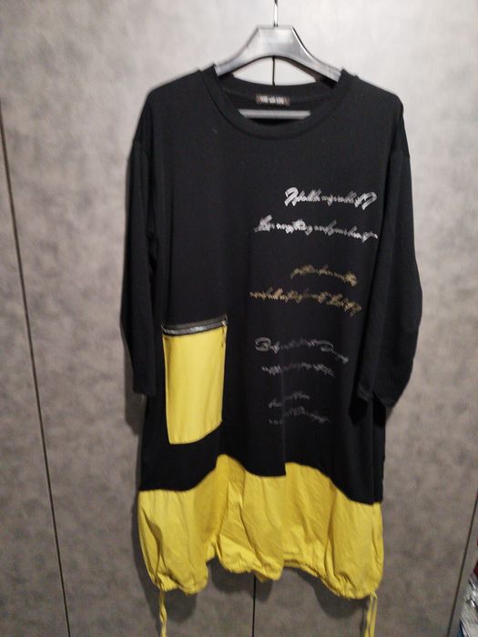 Sukienka 2xl czarno-żółta