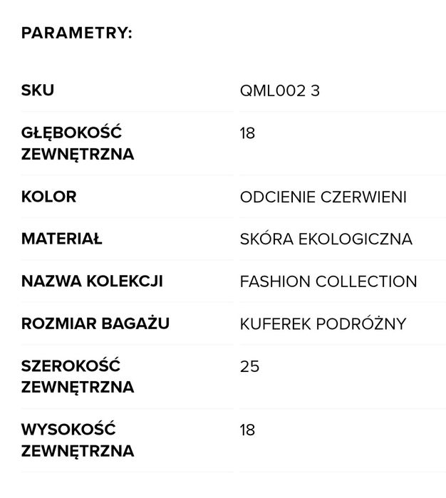 Kosmetyczka kuferek puccini