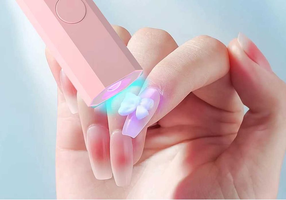 LAMPA UV LED DO PAZNOKCI HYBRYD MINI przenośna mocna usb  do żelu manicure