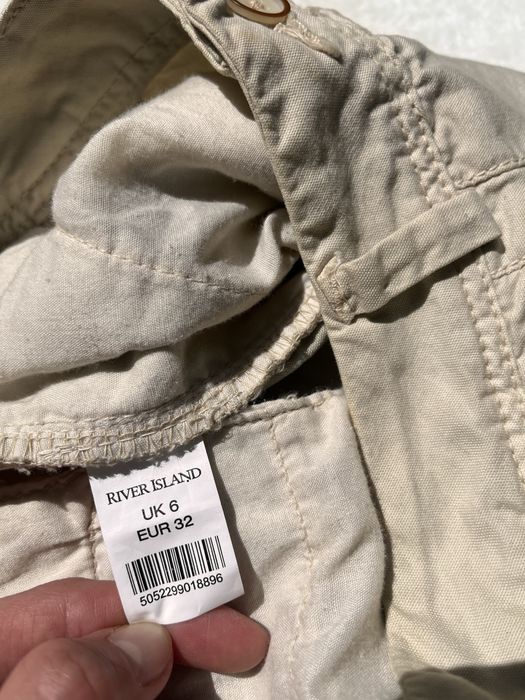 Beżowa spódniczka XXS/32 River Island bawełna 100%