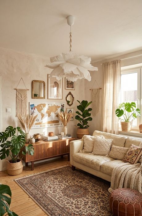 Lampa DIY z krepiny