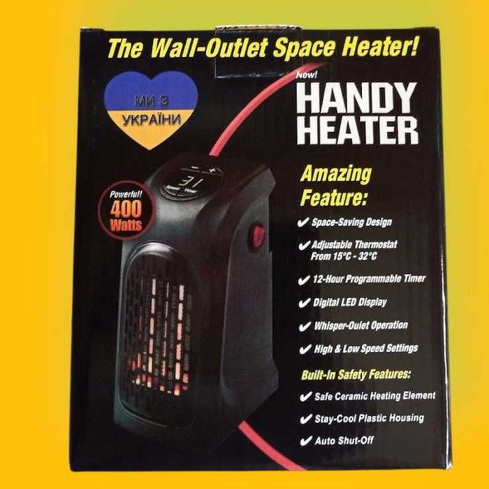 Тепловентилятор електрообігрівач Handy Heater 400W