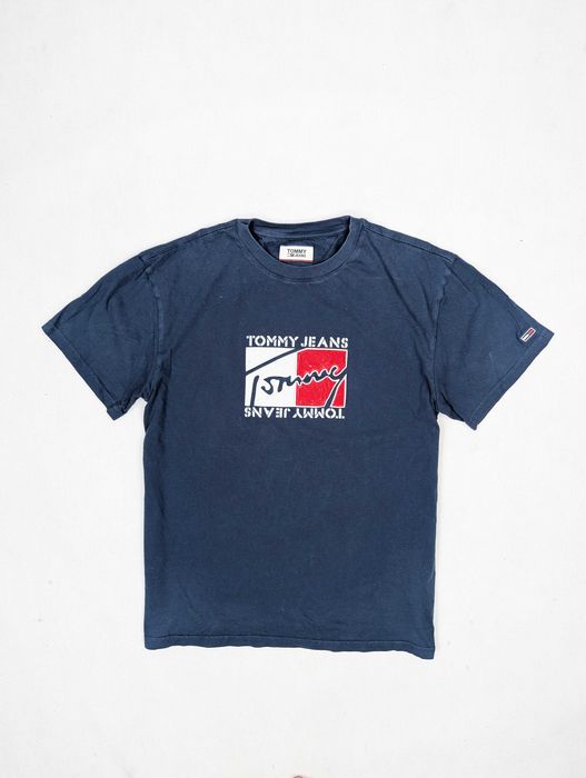 Tommy Hilfiger niebieska koszulka t-shirt M