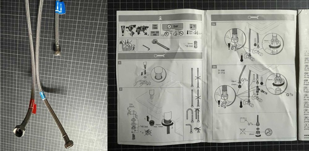 Torneira de cozinha GROHE Eurostyle Cosmopolitan de 3 vias