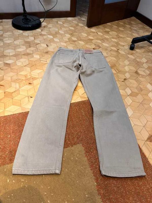 Spodnie denim jeans Levis 501 W28 L28 Beige