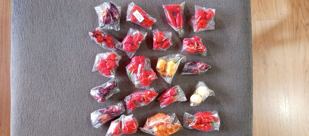 Caixas de malagueta fresca ardência baixa