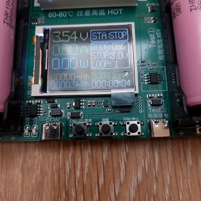 Тестер ёмкости аккумуляторов, цифровой модуль 18650 АКБ, сопротивление