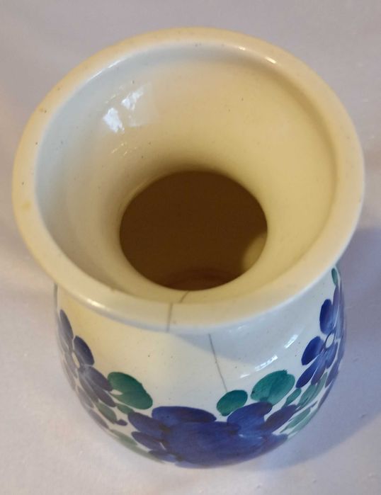 Ceramiczny wazon fajans Włocławek PRL