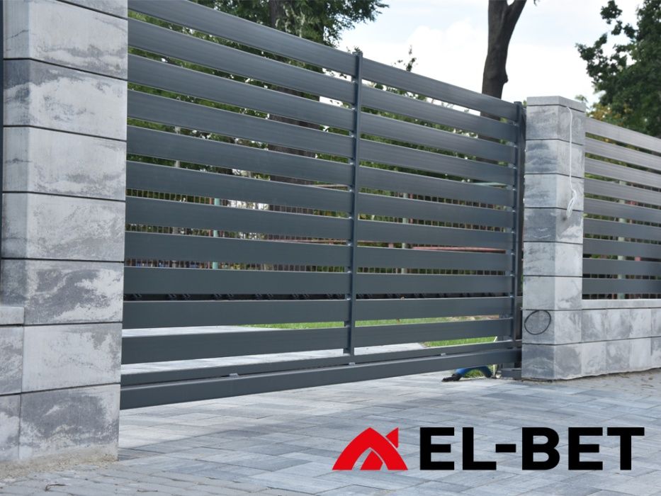 Brama panelowa skrzydłowa / przesuwna. Bramy przesuwne skrzydłowe RAL