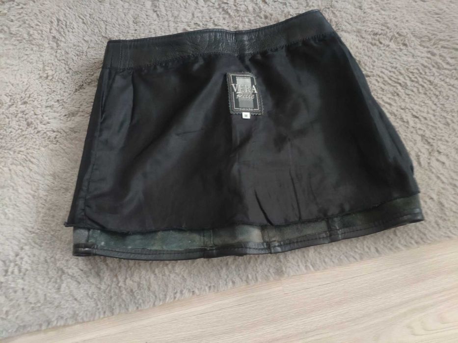 Spódnica skórzana mini Vera Pelle