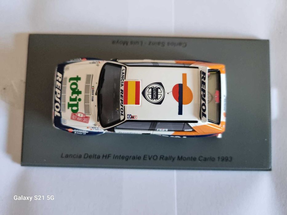 1:43 Spark Lancia Delta Evo Rally M. Carlo 1993 Sainz - Aghini
