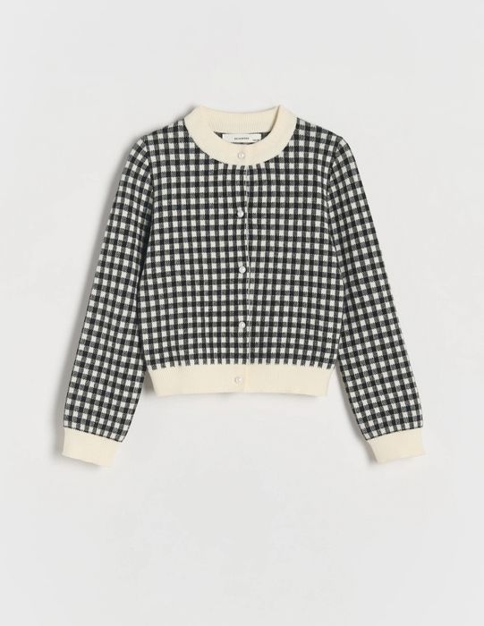 Reserved J.Nowy Sweter Dziewczęcy! Pepitka! Wiskoza! Roz.158!