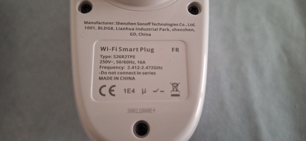 Sonoff gniazdko Wifi Smart Plug S26