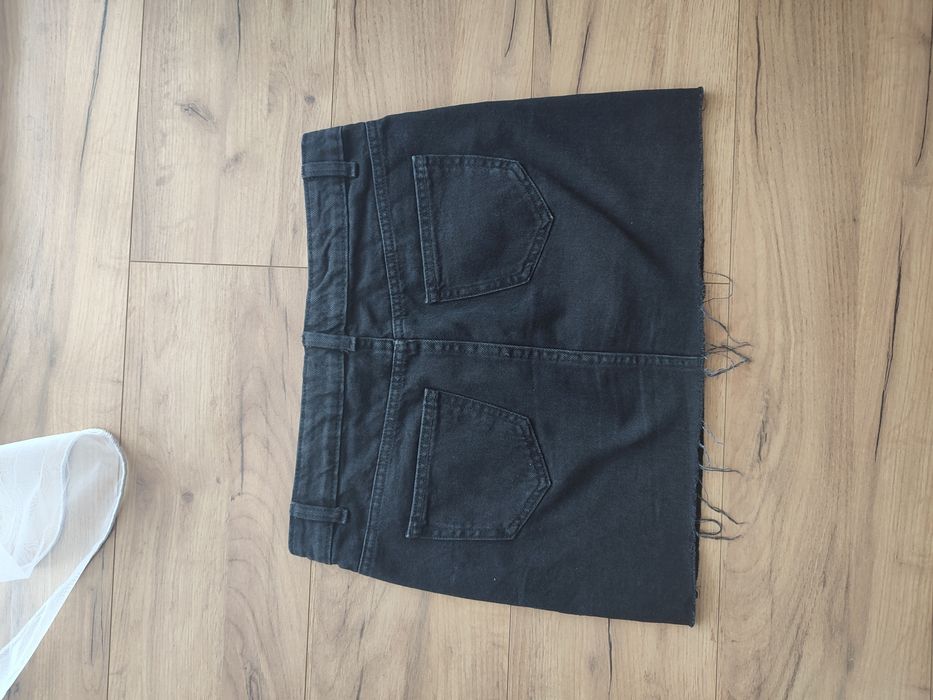 Spódnica mini czarna jeansowa