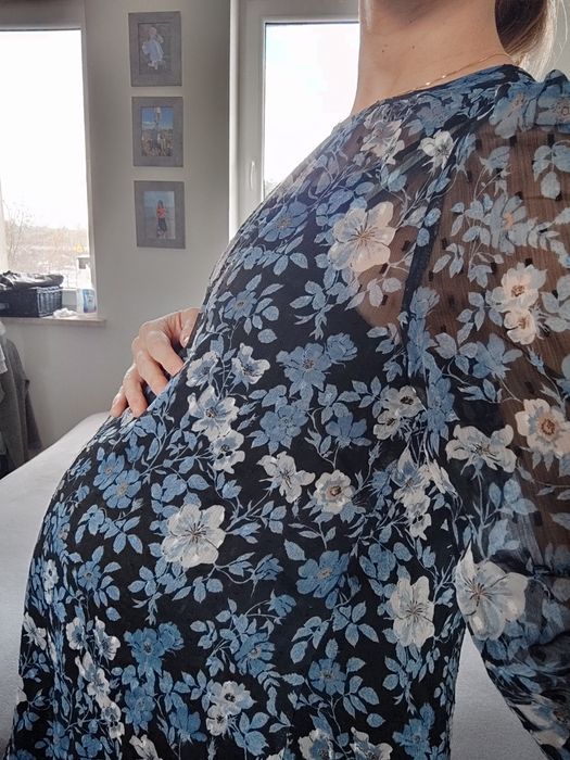 Sukienka tunika ciążowa wizytowa vintage boho mini ciąża