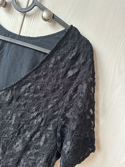 Czarna koronkowa sukienka 40 L