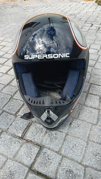 Capacete mota preto cms