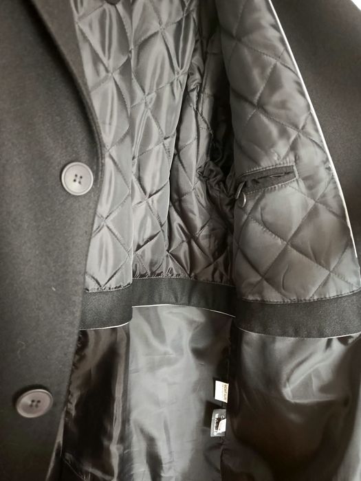 Czarny męski płaszcz xl/xxl