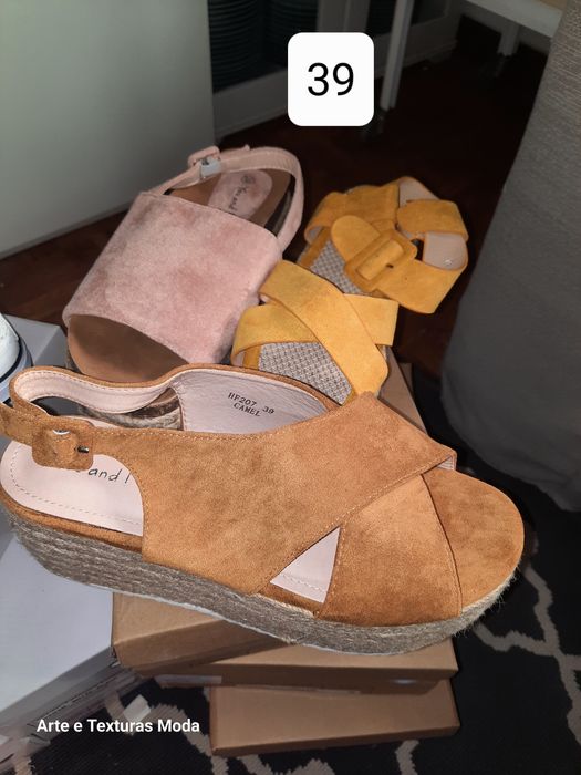 calçado varias cores e números