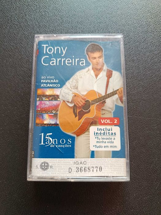 Cassete "Tony Carreira - Ao vivo no Pavilhão Atlântico"