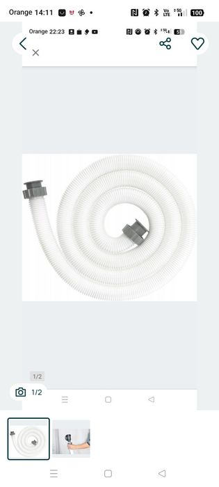 Bestway | Wąż pompy filtrującej 38 mm 58368