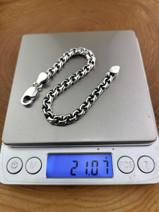 Срібний браслет Арабський Бісмарк Козацький Серебряный Браслет Киевски