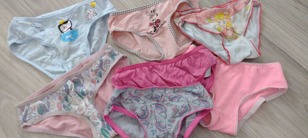98/104 i 104 zestaw majteczek dla dziewczynki zwierzątka i inne 9 PAR