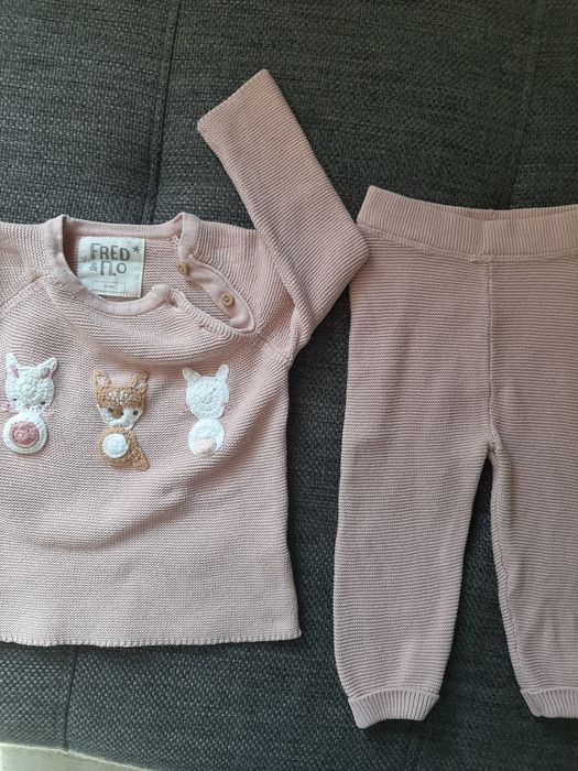 Fred&Flo komplet dzianina r.74 6-9 mcy