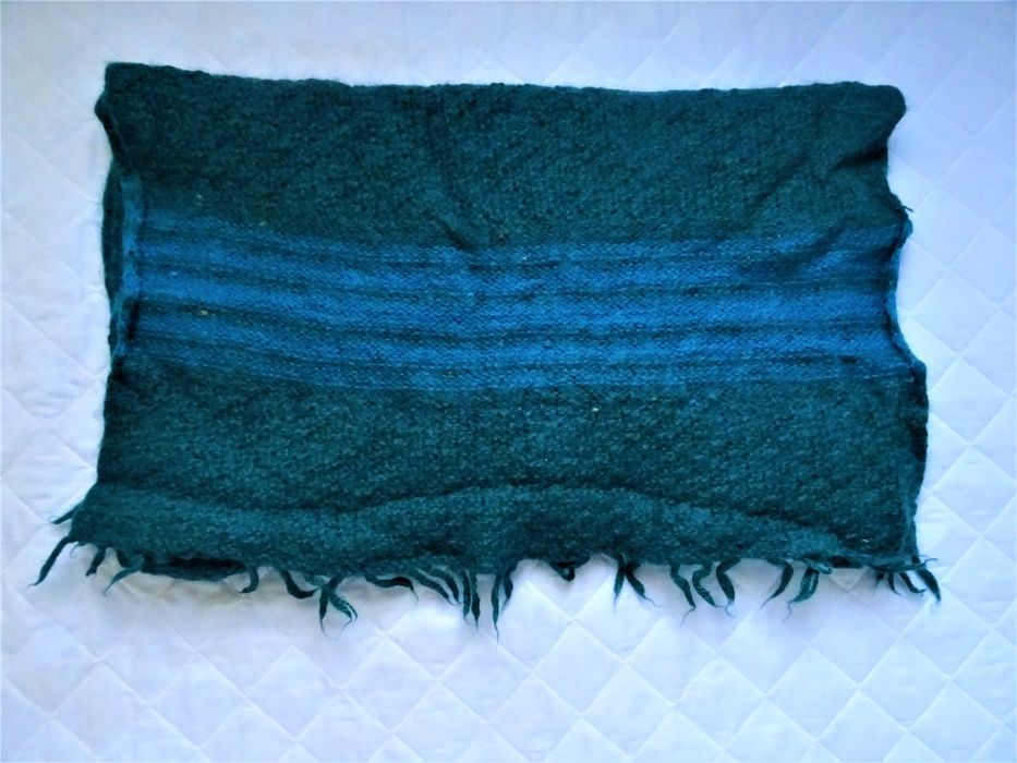 Gruby szal szafirowy