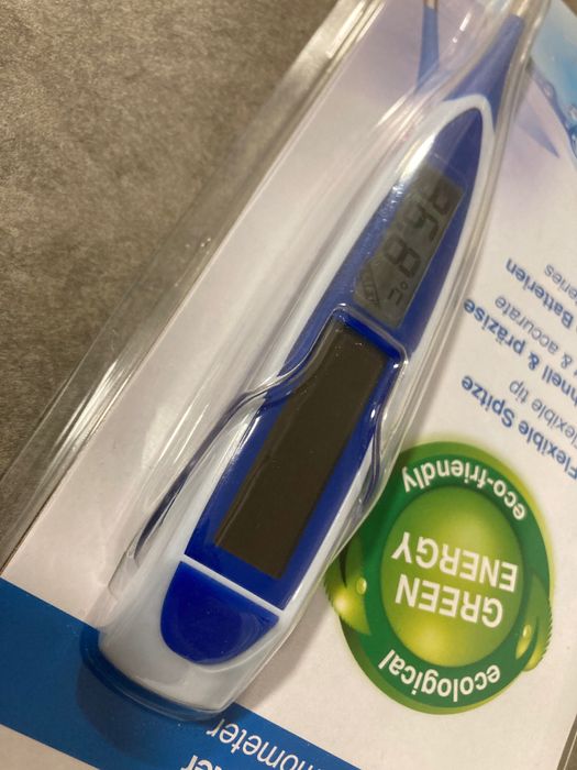 Termómetro digital clínico solar