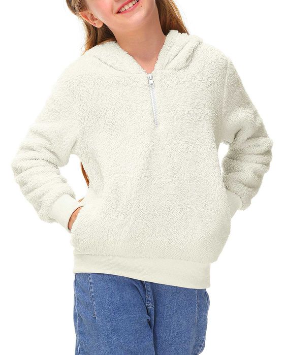 Nowa dziecięca bluza dresowa / polar / miś / biała !104CM! 1761!